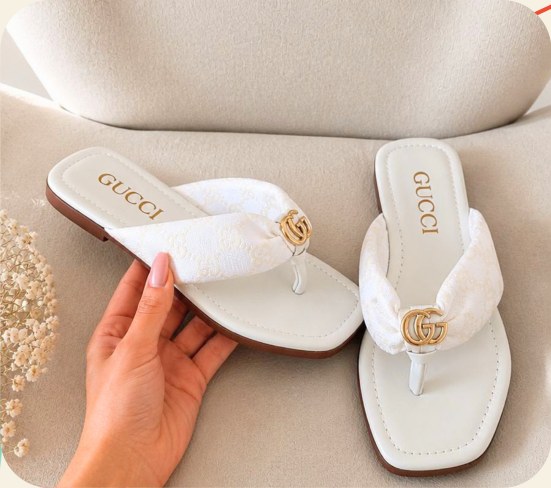 Rasteira feminina Gucci — modelo 009 faixa 14