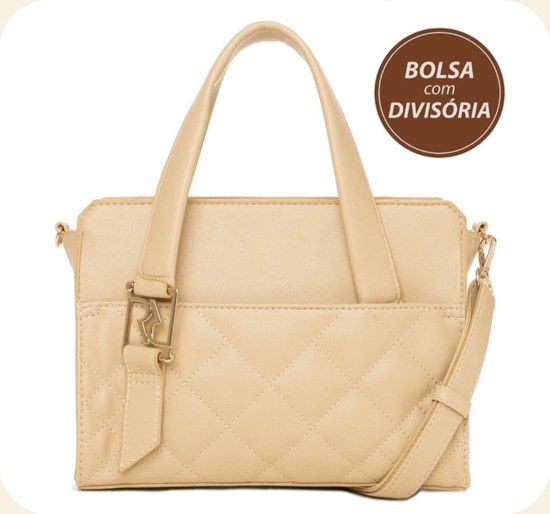 Bolsa de mão matelassê com alça transversal