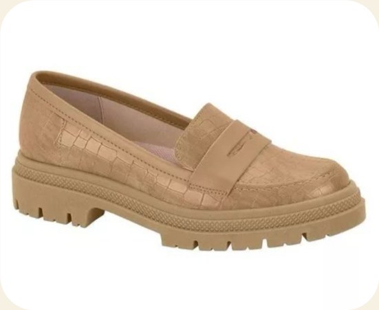 Mocassim tratorado croco com tira lisa