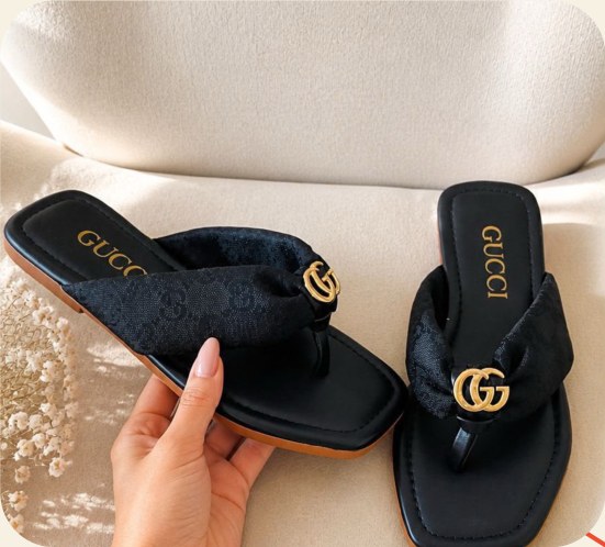 Rasteira feminina Gucci — modelo 009 faixa 9