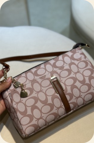 Necessaire estampada com alça