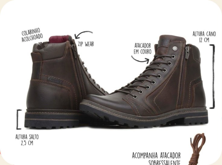 Bota casual com cadarço — Original