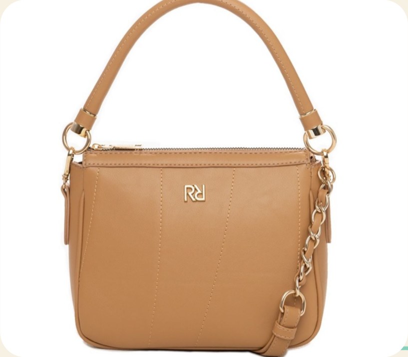 Bolsa de mão com alça de corrente