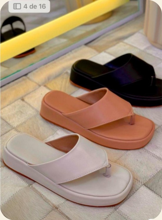 Flatform feminina — modelo 050 faixa 17