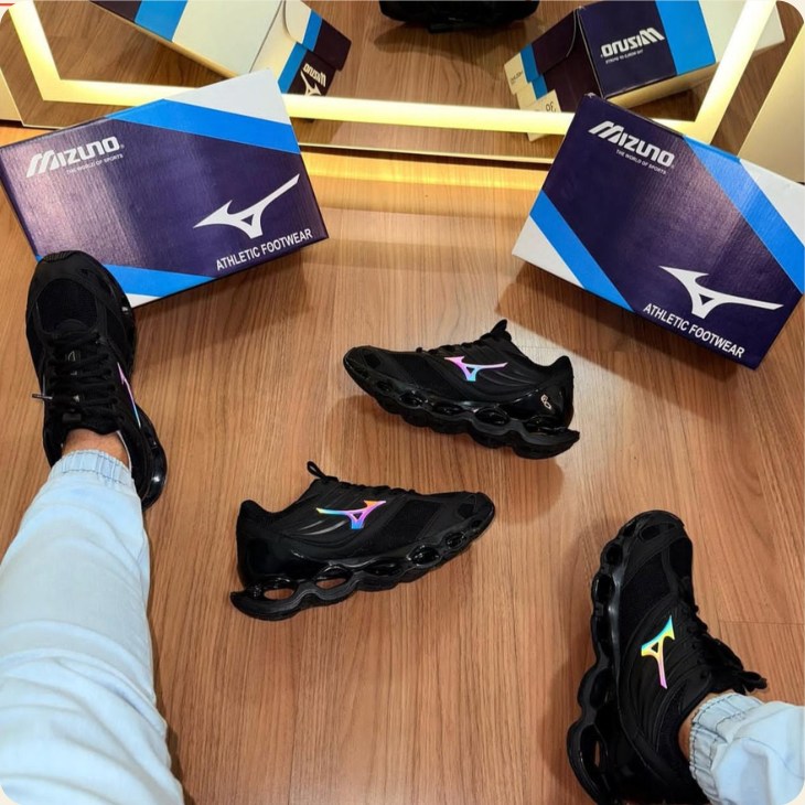 Tênis Mizuno de solado ondulado — Premium