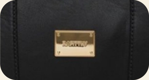 Bolsa sacola com placa metálica